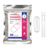 ATLEMISME Gelatin Capsules Size 1 - 500 Count, Clear, Includes 2 Micro Lab Spoons, Model 6372231011