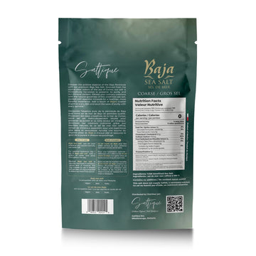 Saltique Coarse Baja Sea Salt - 90 Minerals for Hydration - 8 Ounce - Non-GMO, 100% Unrefined, Paleo-Vegan