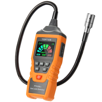 Toptes Pt520A+ Rechargeable Gas Leak Detector, Natural Gas Detector With 17-Inch Probe, Checking Combustible Gas Leaks Like Natu