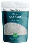Viva Doria Pure Sea Salt, Coarse Grain, 32 Ounce (2 lb), Ideal for Salt Grinders