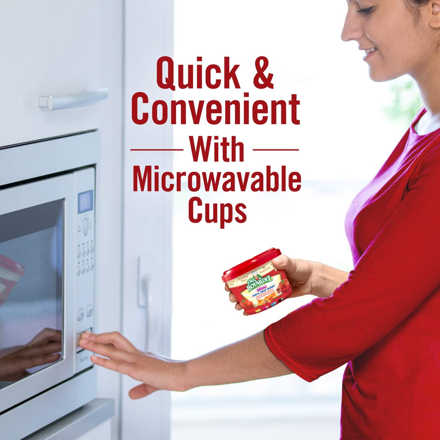 Chef Boyardee Mini Micro Beef Ravioli & Meatballs, 7.5 Ounce (Pack Of 12)