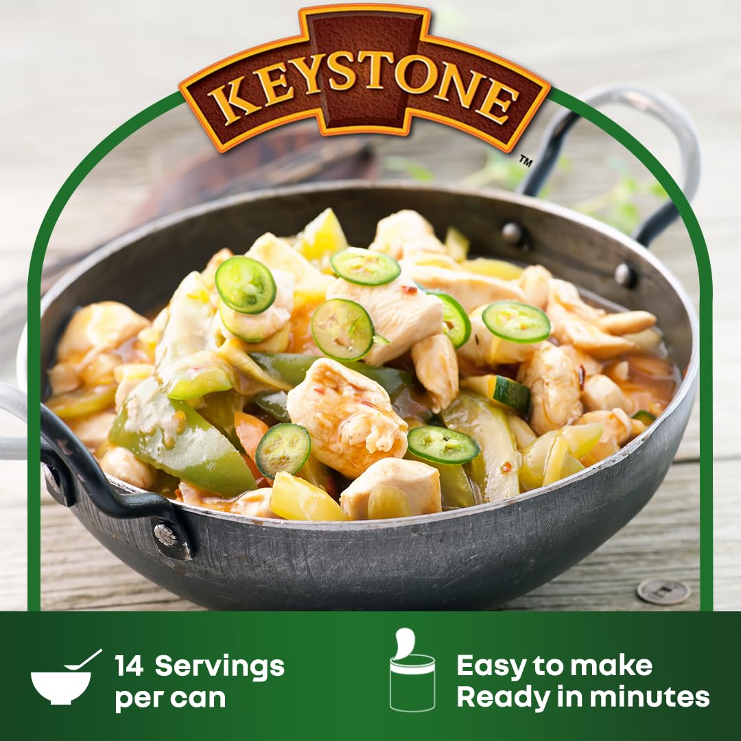 Keystone Meats All Natural Canned Turkey 28 Ounce Long Term Shelf Life Emergency Survival Food Canned Meat | Fully Cooked Ready To Eat | All White Meat No Carbs Gluten Free Family Pack Of 5