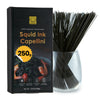 Black Hut Squid Ink Pasta - 8.8oz/ 250g, Skinny Capellini, Natural Ingredients, Spaghetti for Halloween Food, Angel Hair Pasta f