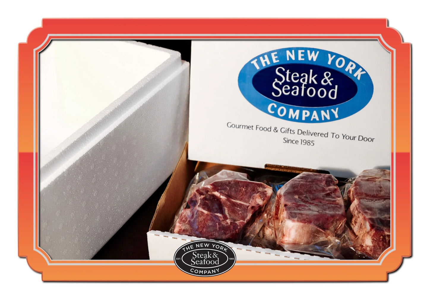 New York Steak & Seafood American Loin Lamb Chops - Handcut And Trimmed Frozen Loin Lamb Chops (16 Chops, 5Oz.)