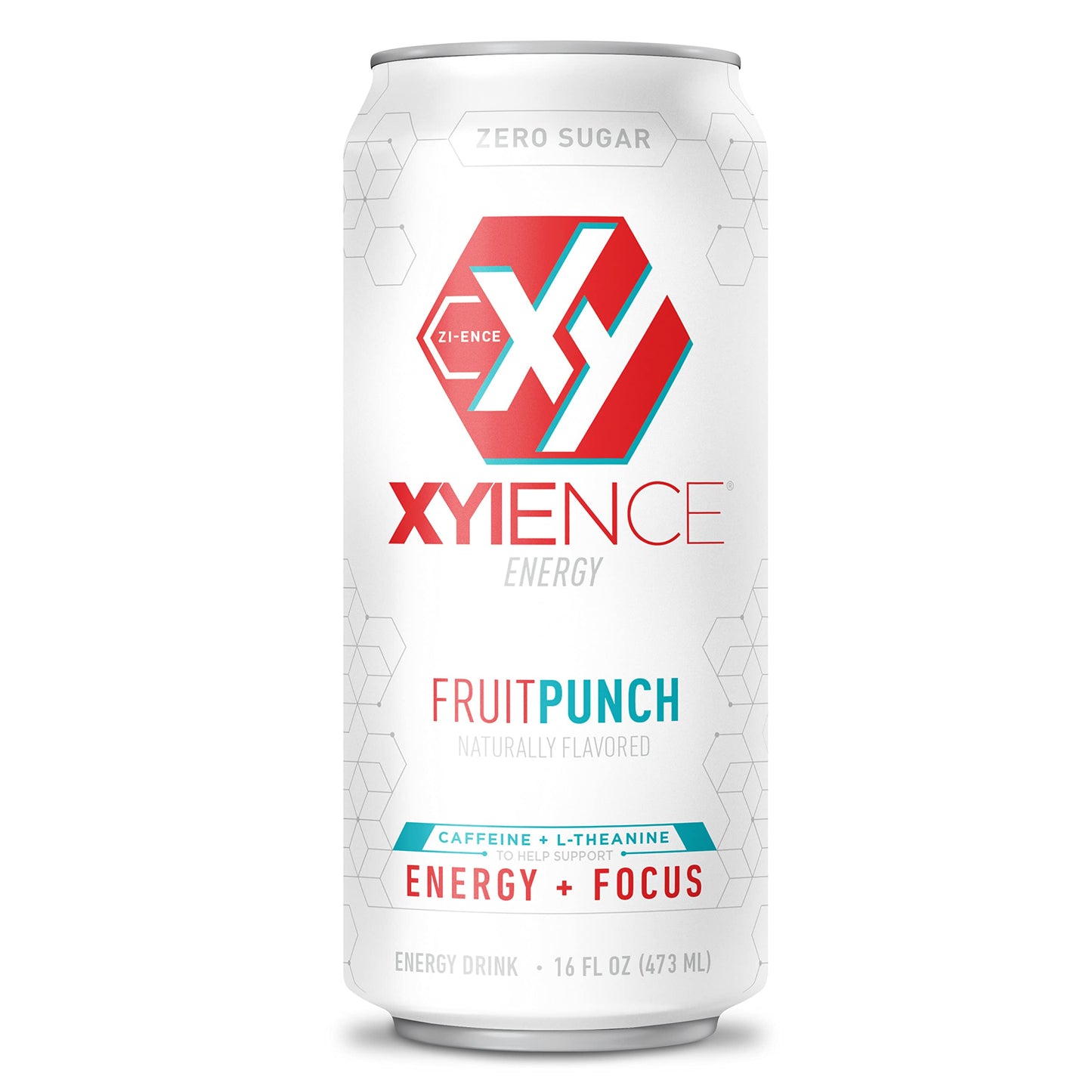 XYIENCE Fruit Punch Energy Drink, 16 Fl Oz Can, Pack of 12