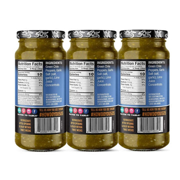 505 Southwestern Flame Roasted Green Chile, Medium (3-16oz Value Pack)