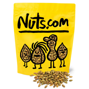 Nuts.Com - Roasted Pepitas - 2 Lb Bag, Salted No Shell Pumpkin Seeds, Healthy Snack For Adults & Kids, Rich In Protein, Fiber, C