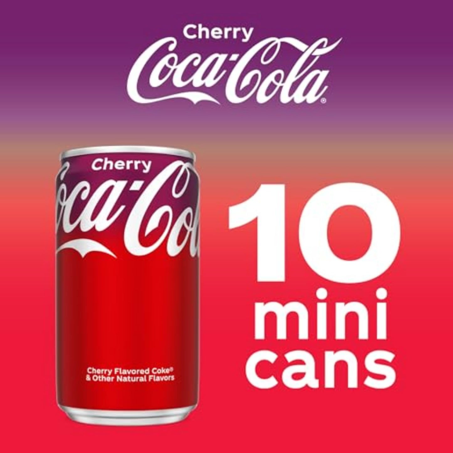 Cherry Coke Mini-can, 10 pack