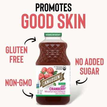 R.W. Knudsen Organic Just Cranberry Juice, 32 Fl Oz (Pack Of 6)