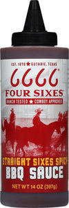 FOUR SIXES Spicy BBQ Sauce, 14 Ounce, Model 1166417