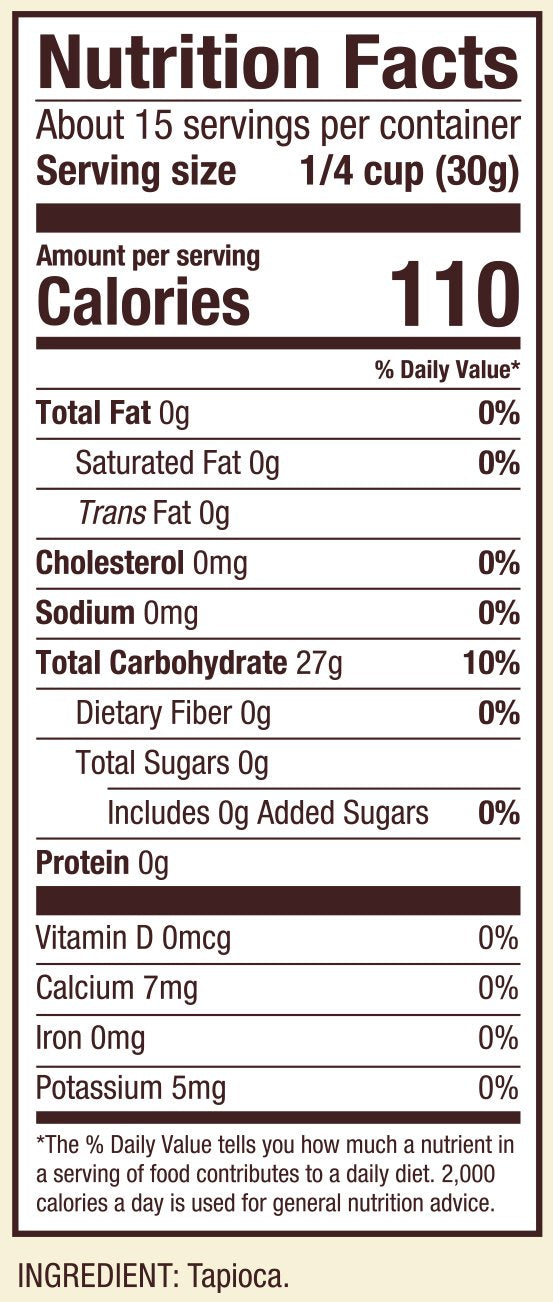 Bobs Red Mill Finely ground Tapioca Flour 16-ounce