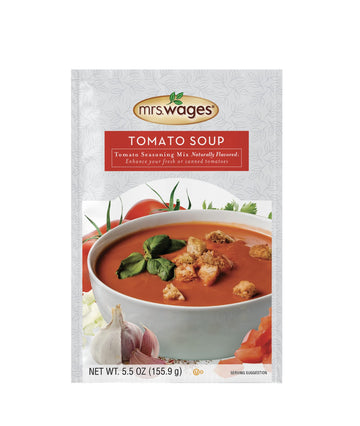 Mrs. Wages Tomato Soup Seasoning Mix, Easy-To-Use, Simple Homemade Tomato Soup, Great Flavor, Easy To Freeze or Serve Fresh, Nat