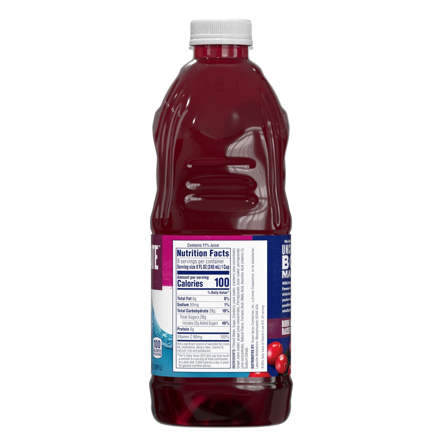 Ocean Spray Cran-Pomegranate Juice Drink, 64 Fl Oz Bottle, Pack of 8