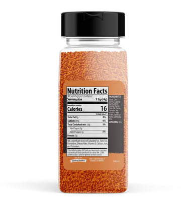 Birch & Meadow Orange Sprinkles, 12.8 Oz, Decorative & Fun