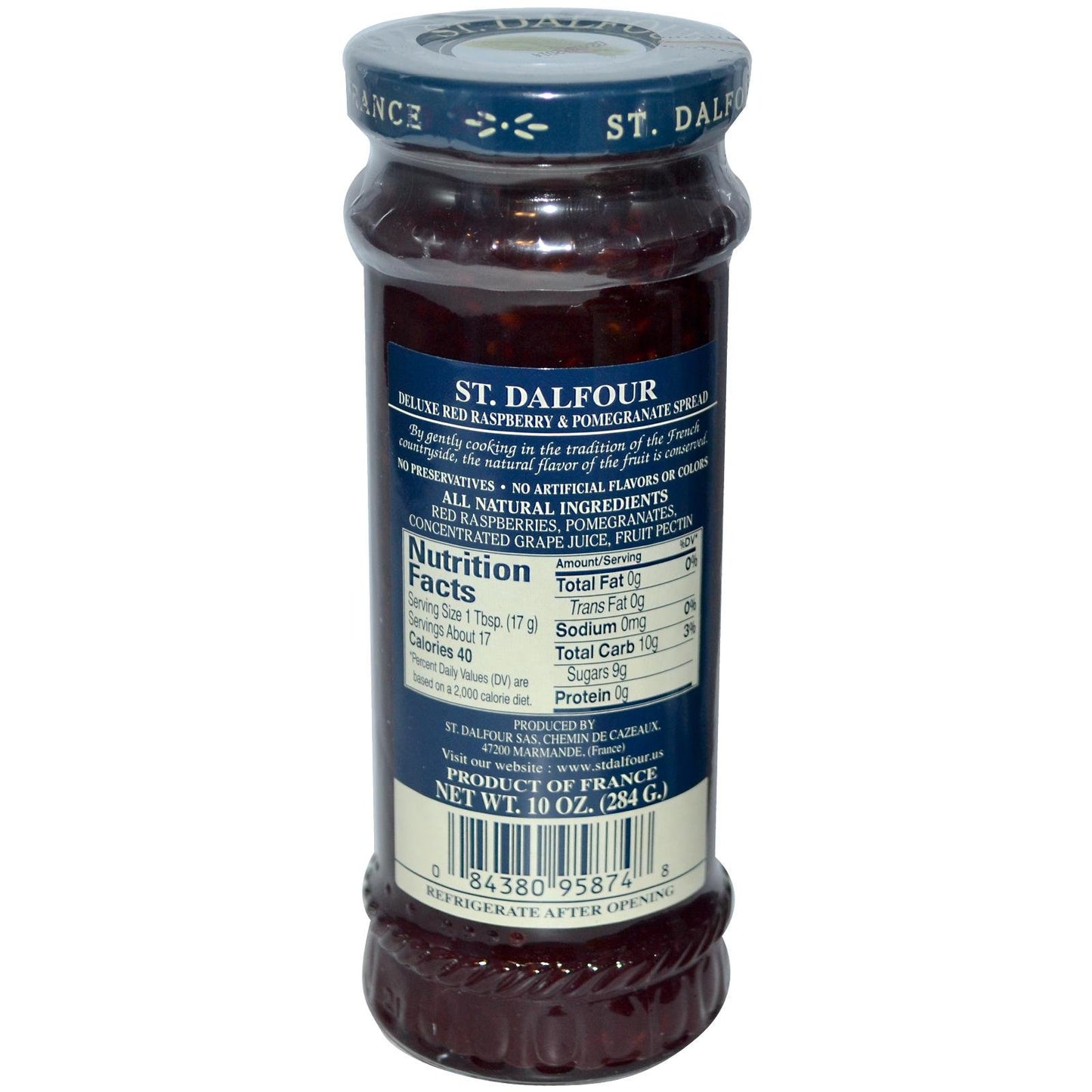 ST DALFOUR Red Raspberry Pomegranate Conserves, 10 OZ
