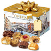 Matilde Vicenzi Venezia Cookie Gift Tin - Italian Pastries & Cookies In Individually Wrapped Trays - Gourmet Gifts For Thanksgiving & Christmas - Assorted Cookies In Italian Design Tin 32.5Oz (920G)