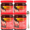 Chiu Chow Chili Oil 205g/7.2oz,Comes with 1 free spoon (pack of 4, 7.2oz)