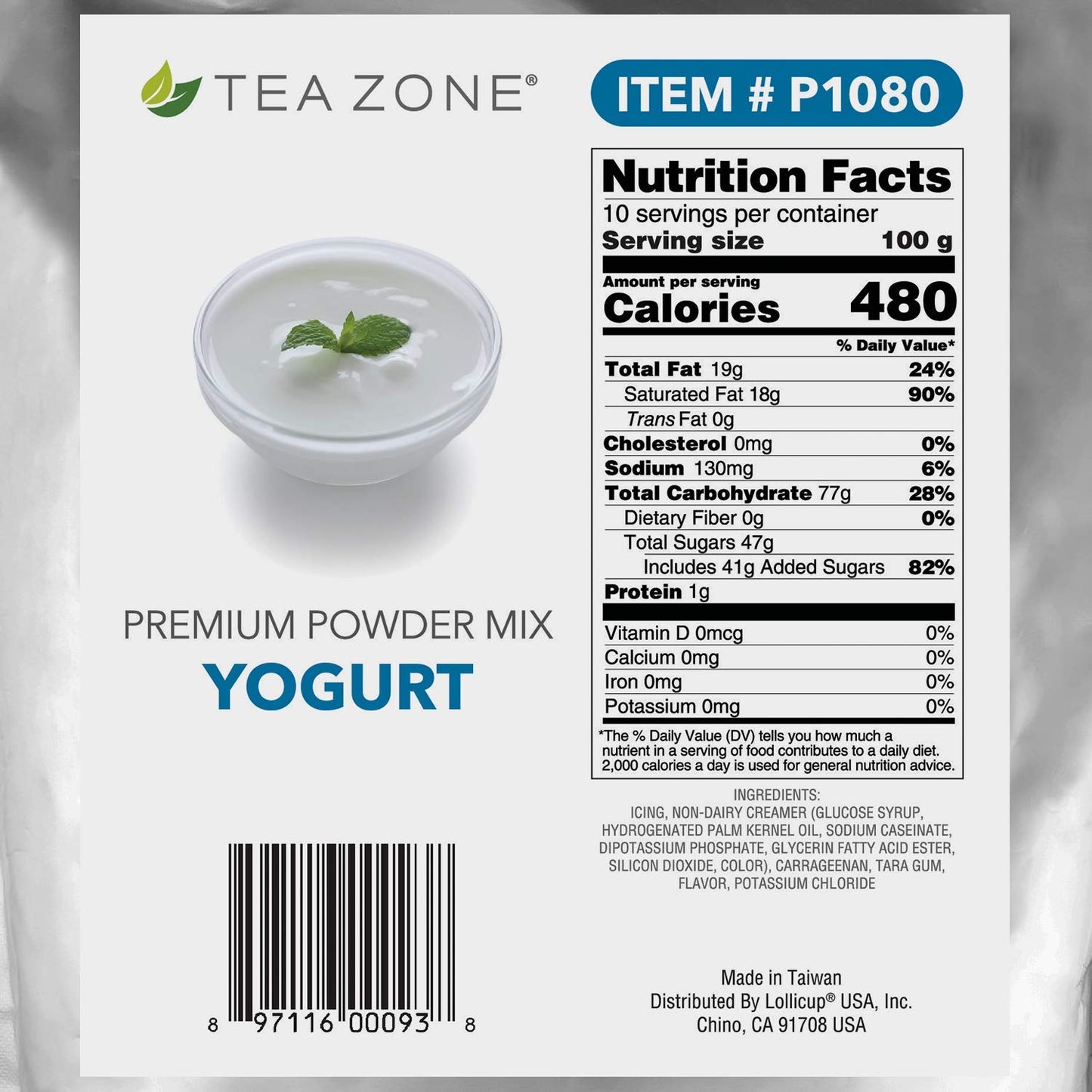 Tea Zone 2.2 Lb Yogurt Powder