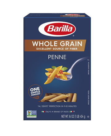 Barilla Whole Grain Pasta, Penne, 13.25 Ounce (Pack of 8)