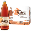 Tejava Peach Black Iced Tea, 12 Pack, 1 Liter Glass Bottles, Unsweetened, Non-Gmo, Kosher, No Sugar Or Sweeteners, No Calories,