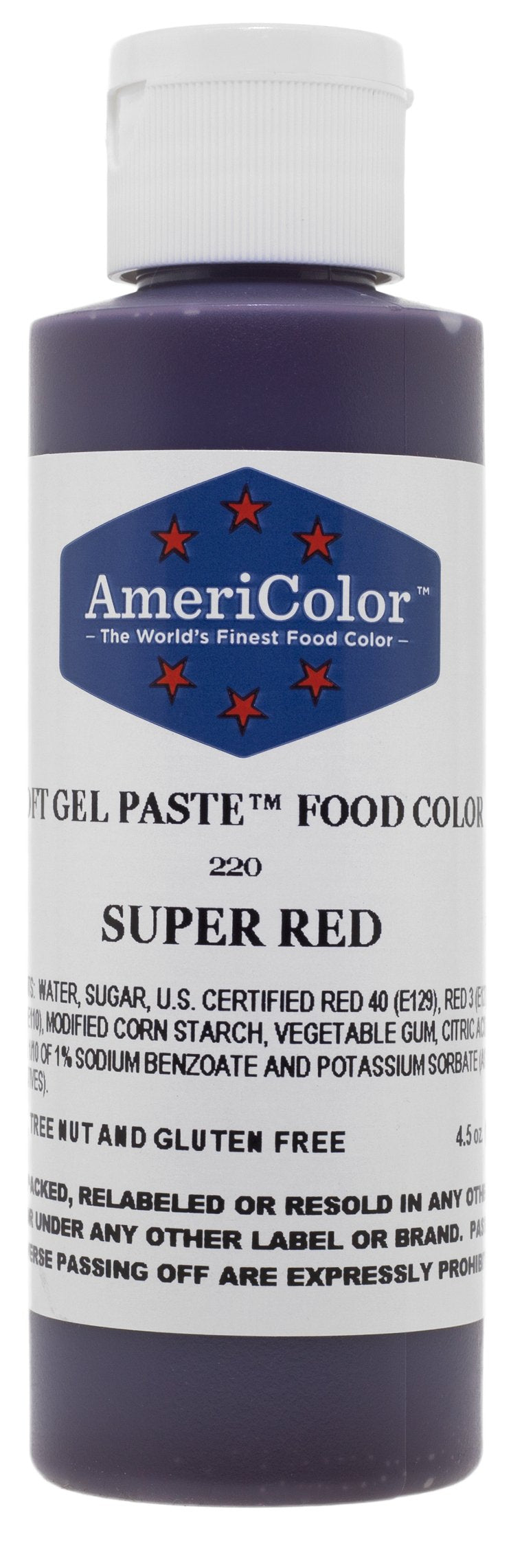 Americolor Soft Gel Paste Food Color, 4.5-Ounce, Super Red