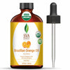 Sva Organics Orange Oil Sweet Brazilian 4 Oz 100% Pure Natural Undiluted Premium Therapeutic Grade Oil For Skin, Face, Hair, Mas