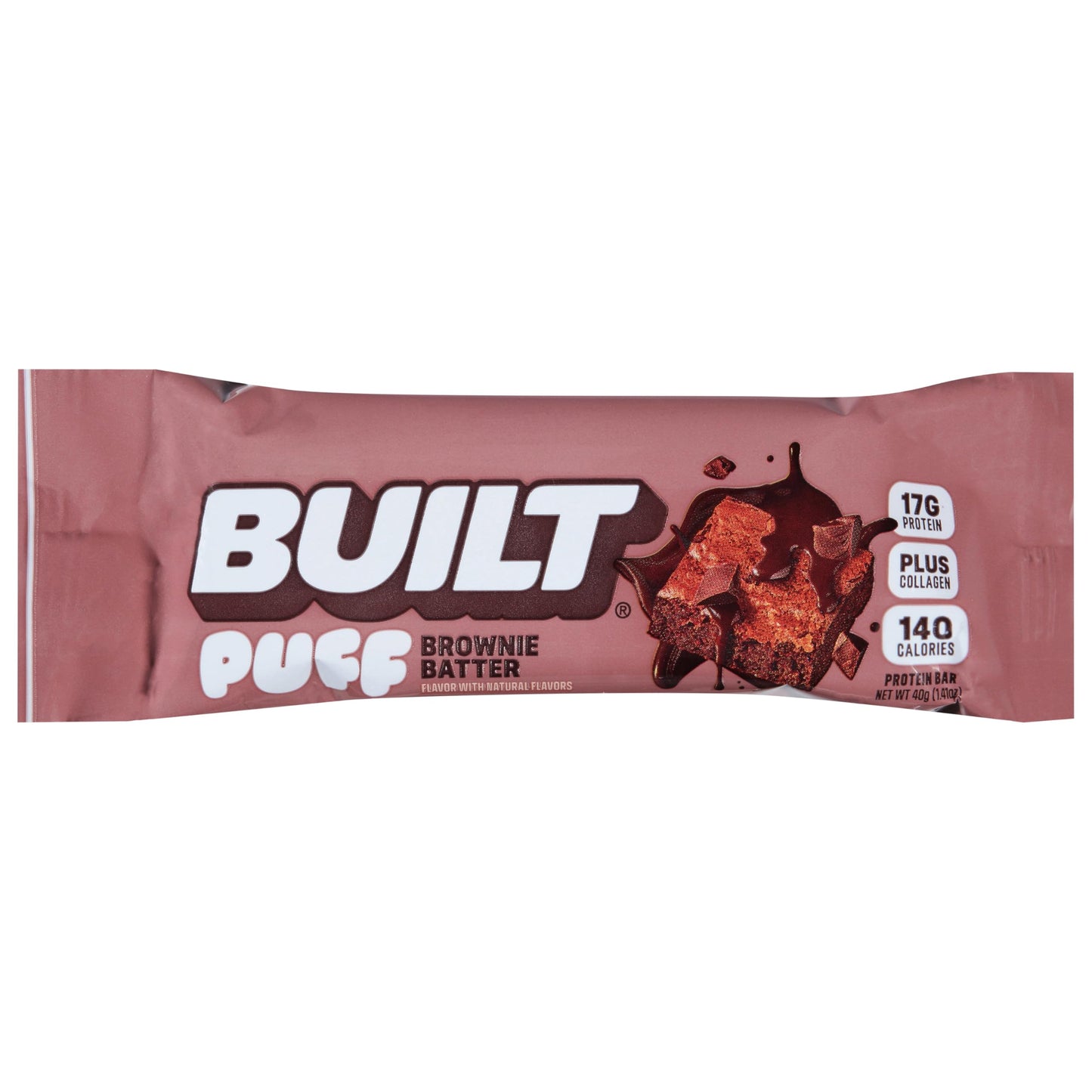 Built Bar Brownie Batter Puff Snack - Protein-Rich, Delicious Flavor