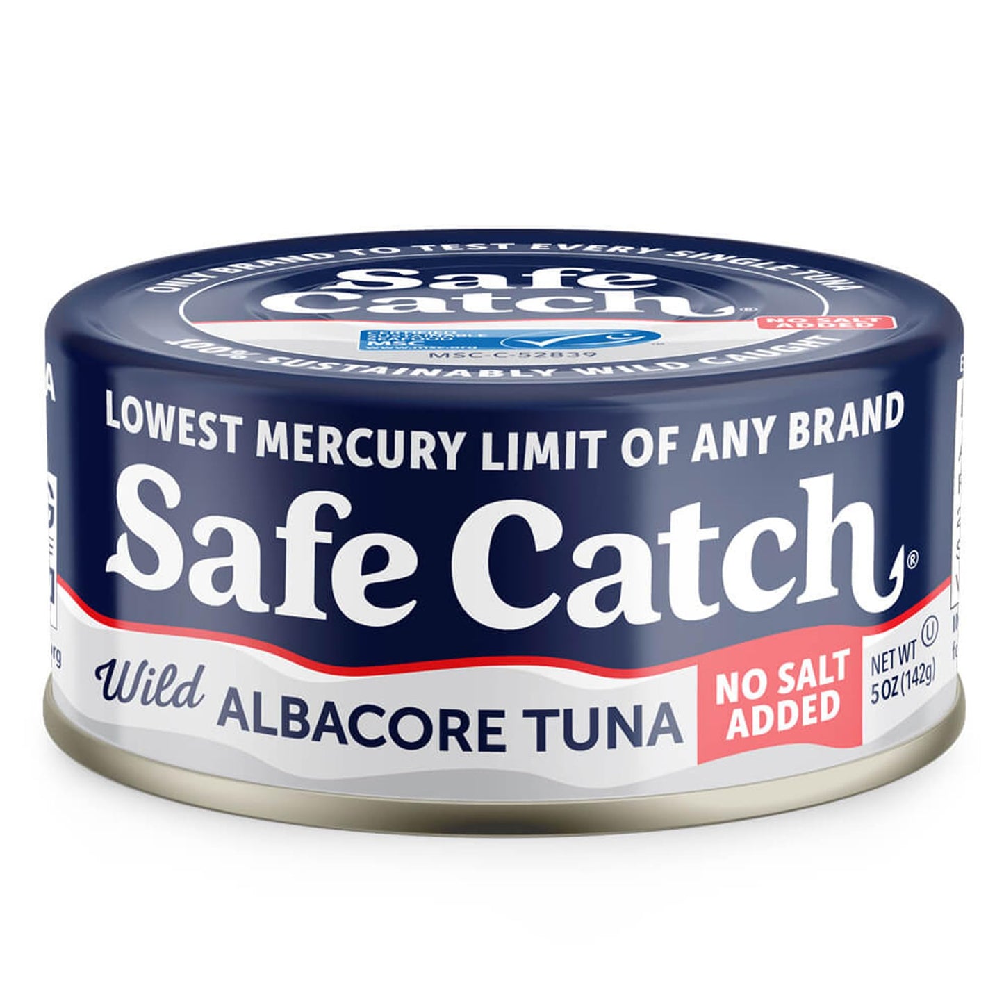 Safe Catch Canned Lowest Mercury Limit Albacore Tuna Fish No Salt Added, Wild Caught, Gluten-Free, Kosher, Whole30 Approved, Ket