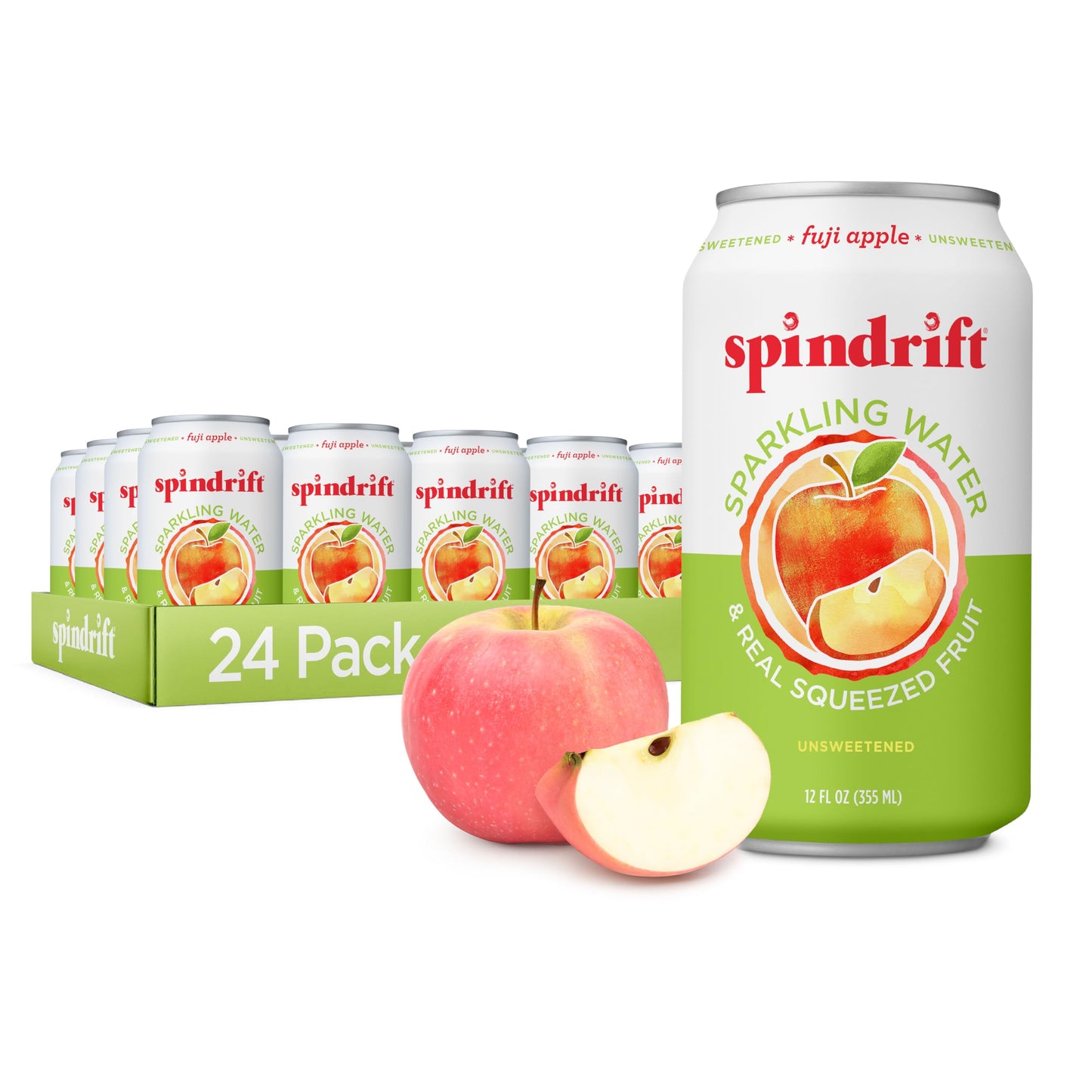 Spindrift Fuji Apple Can 12 Ounce (Pack of 24)