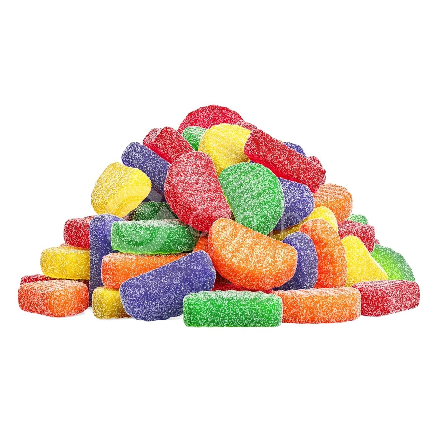 Cambie Fruit Slices Gummy Candy 2 Lb Of Assorted Jelly Fruit Candy In Five Mouth-Watering Flavors - Cherry Orange Mint Grape And Lemon Soft & Gooey Texture