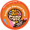 Crazy Cups Flavored Coffee, Pumpkin Caramel Spice, Recyclable Single Serve Pods For Keurig K Cups Machines, Brew Hot Or As Iced