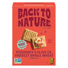 Back to Nature - Rosemary & Olive Oil Harvest Whole Wheat Crackers - Non-GMO, Made with Whole Grain Wheat & Sea Salt, Seriously