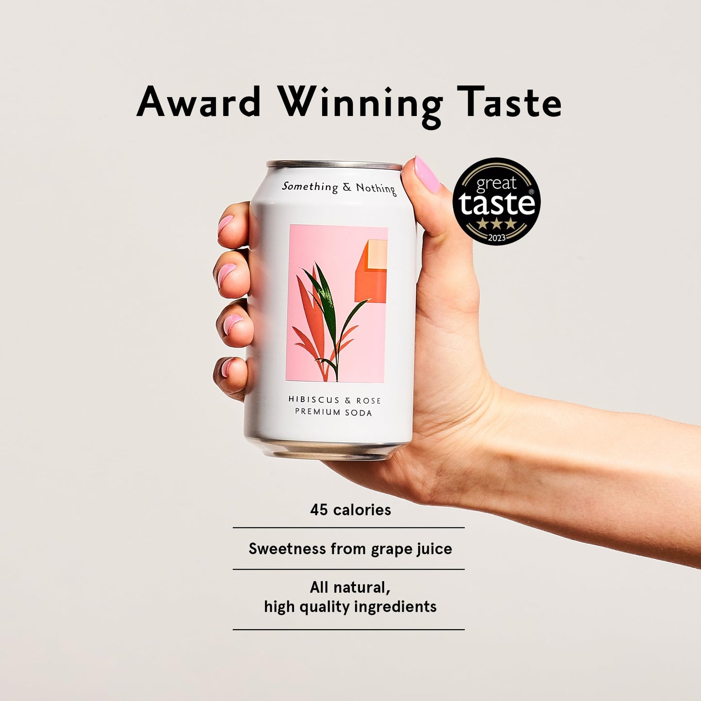 Something & Nothing Flavoured Sparkling Water - Lightly Carbonated, Full Flavoured With Added Grape & Lemon Juice | Vegan & Low