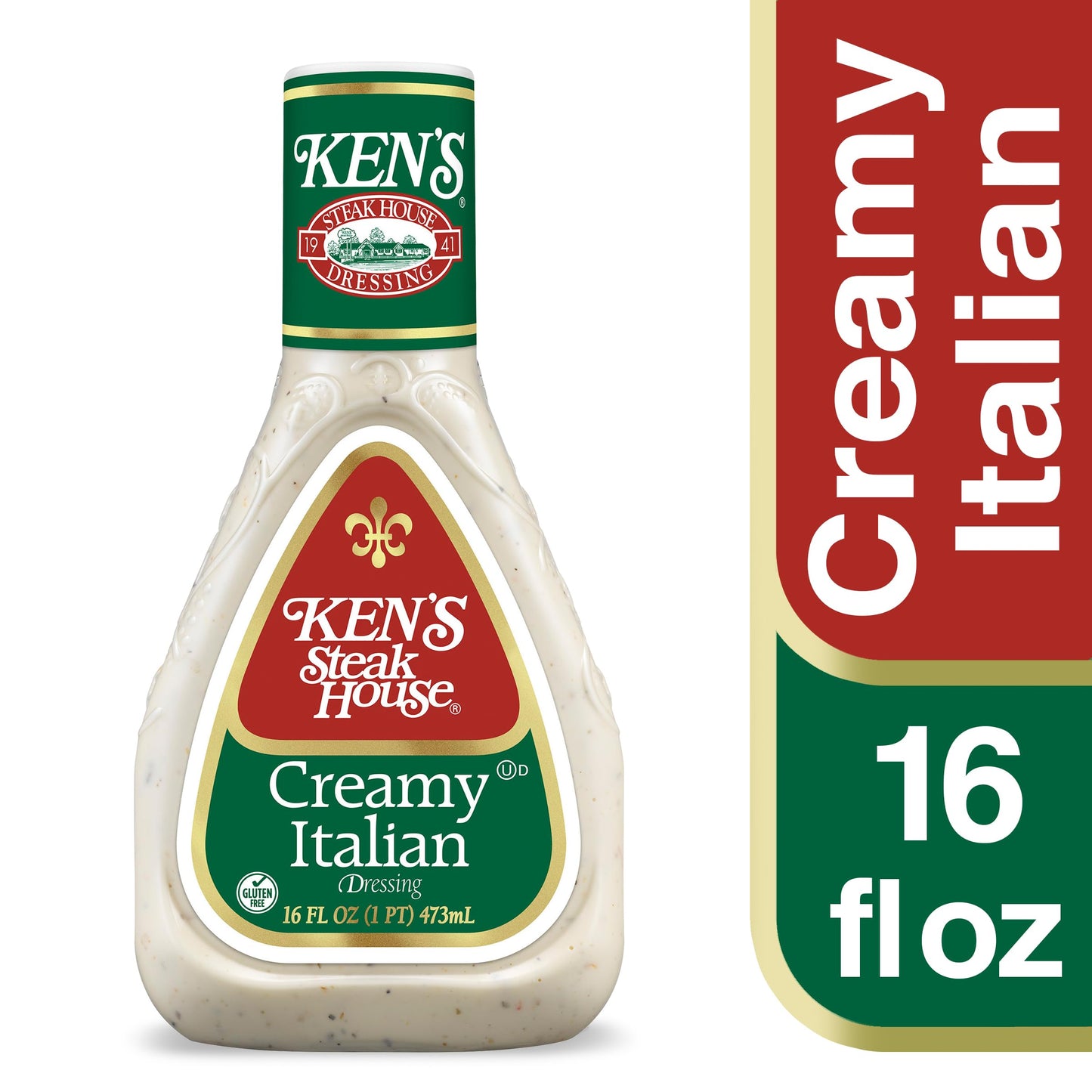 Ken'S Steak House Creamy Italian Dressing, 16 Fl Oz (Pack Of 3)