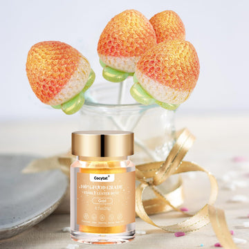 Edible Glitter Gold For Cocktails, Bulk 20G 0.7Oz Gold Luster Dust Edible Power Shimmer Food Grade For Drinks Chocolate Cake Dec