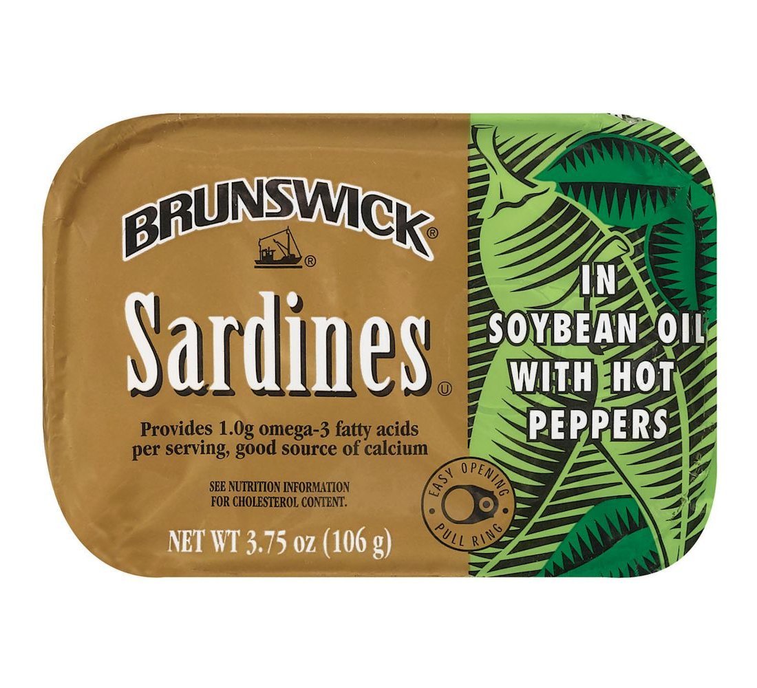 Brunswick Wild Caught Sardine Fillets In Hot Pepper, 3.75 Oz Can - 16G Protein Per Serving - Gluten Free, Keto Friendly - Great For Pasta & Seafood Recipes