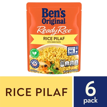 Ben'S Original Ready Rice Pouch Rice Pilaf, 8.8 Oz. (6 Pack)
