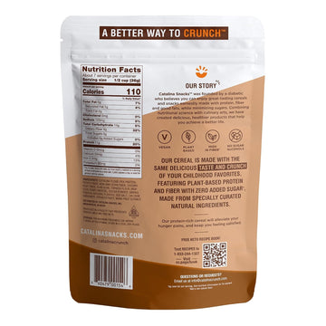 Catalena Craunch Dark Chocolate Keto Cereal (9Oz Bags) | Low Carb, Sugar Free, Gluten Free | Keto Snacks, Vegan, Plant Based | B
