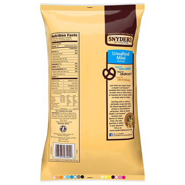 Snyder s of Hanover Mini-Unsalted Pretzel - 12 oz - 2 pk