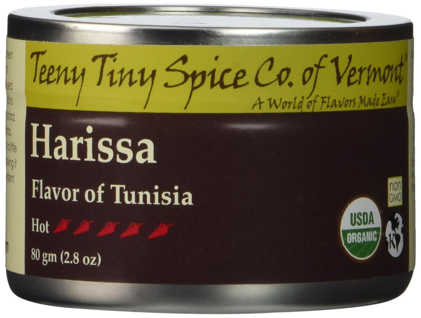 Teeny Tiny Spice Co of Vermont Organic Harissa, 2.8 Oz