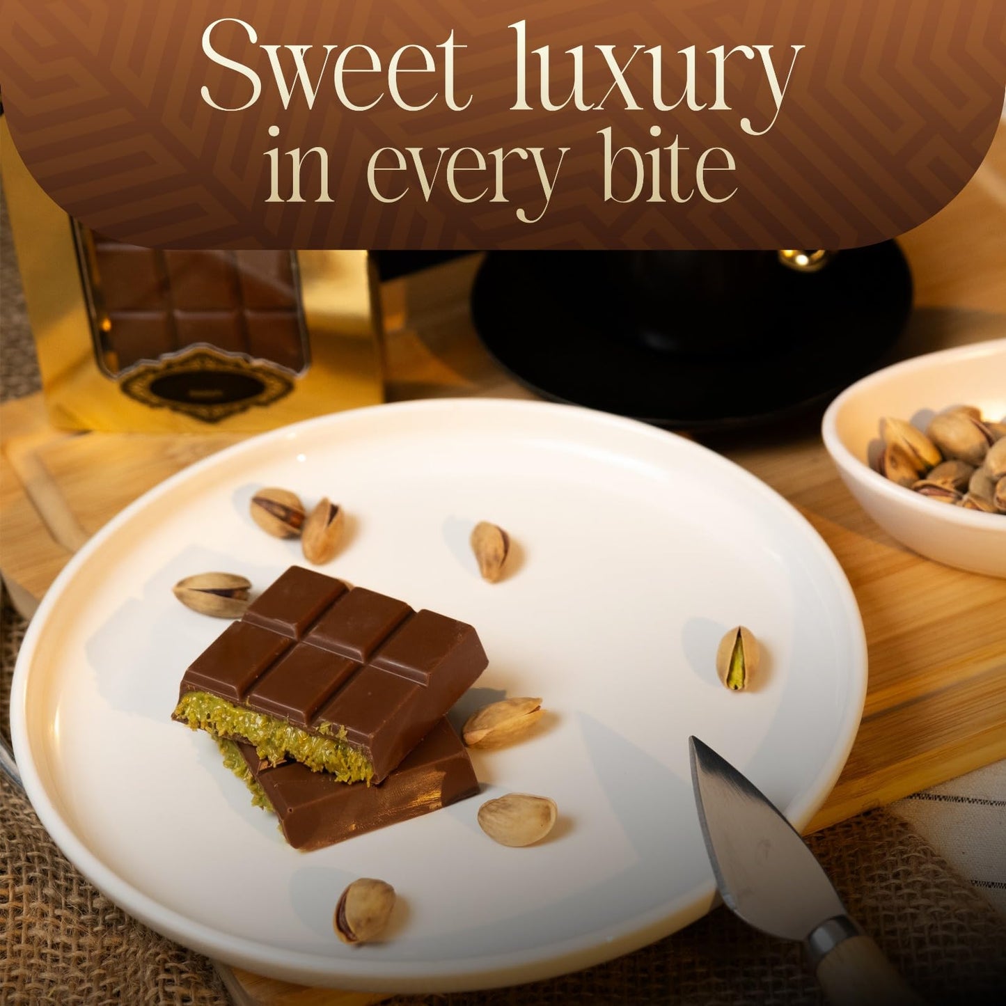 Hastel Viral Dubai Chocolate Pistachio Bars 2.46 Oz 70 G Smooth Taste Gift For Dessert Lovers Rich Kataifi Flavors Premium Textu