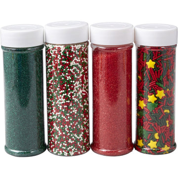 Wilton Holiday Sprinkles, 4 Count