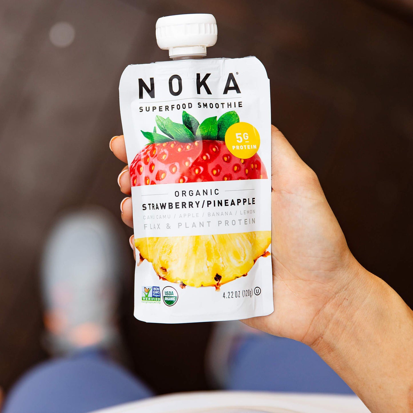 NOKA Organic Strawberry Pineapple Superfood Smoothie, 4.22 OZ
