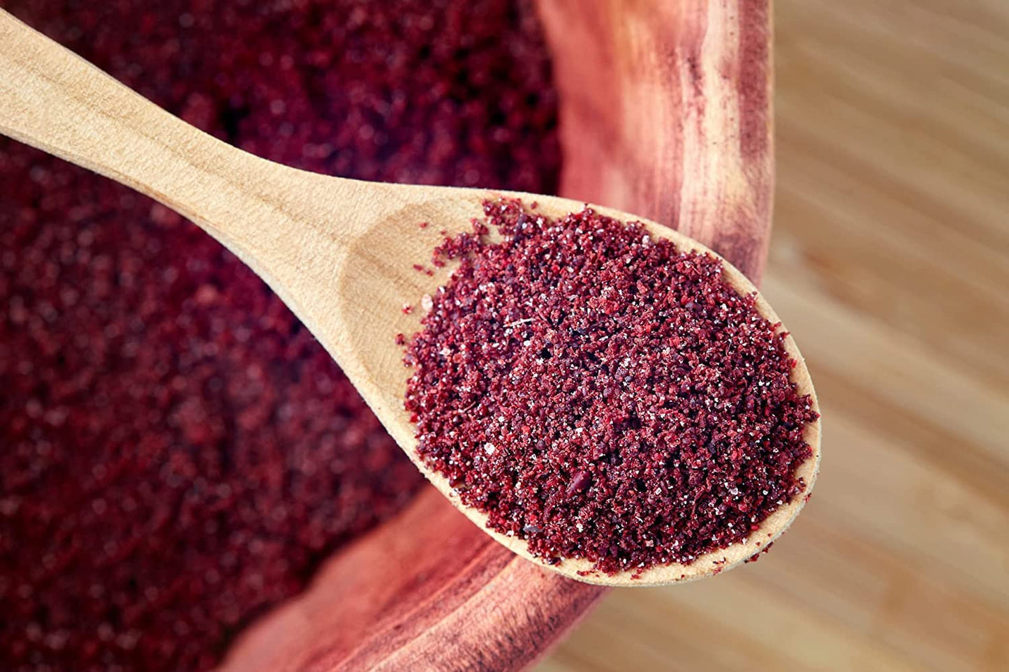 Tazah Sumac Spice - 16Oz Ground Sumac Seasoning From Jordan - Essential Ingredient For Mediterranean And Middle-Eastern Cuisine - Perfect For Marinades, Dry Rubs, Kabobs, And Dressings