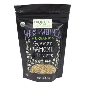 Frontier Co-Op Organic Chamomile Flowers, Whole - 1.66Oz Bag, Dried Chamomile Flowers, Perfect For Organic Chamomile Tea, Skincare Uses & More, Kosher