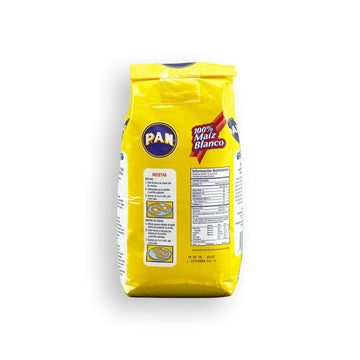 PAN Harina de Maiz Blanco Precocida 1 Kg. | Pre Cooked White Corn Meal 2 lb.
