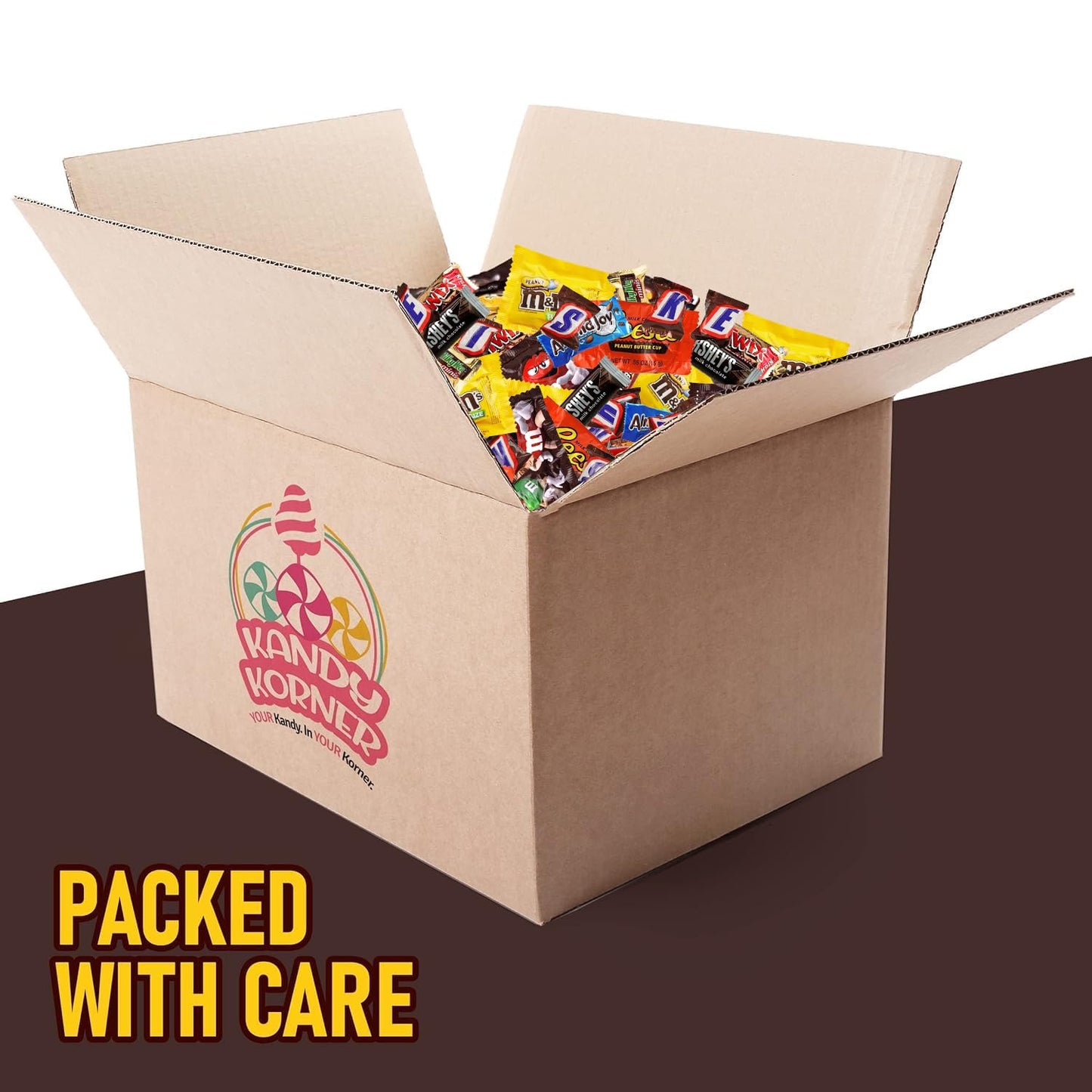 Assorted Chocolate Candy Mix - Individually Wrapped Milk Dark and White Chocolates - 5lb Bulk Variety Pack for Snacking Sharing and Gifting - Ideal for Home Office and Events