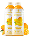 Smartfruit Mellow Mango + Immunity - 100% Real Fruit Pur?e w/Mango Banana Apple Pineapple - Great for Smoothies Juice Yogurt Cocktails Tea - High in Vitamin C Selenium Zinc - 2-Pk 48oz Each