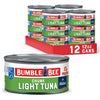 Bumble Bee Chunk Light Tuna In Water, 12 oz Can (Pack of 12) - Wild Caught Skipjack Tuna - 17g Protein Per Serving - MSC Certifi