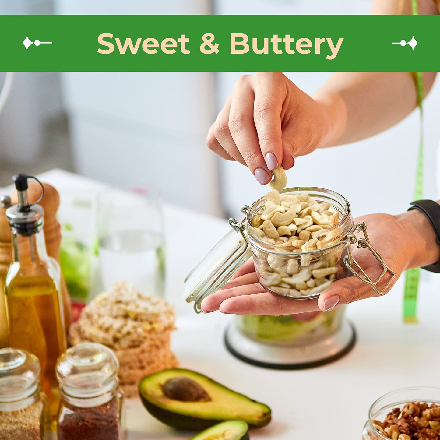 Sincerely Nuts - Raw Cashews Pieces Unsalted | Healthy Snack, Source Of Protein | Keto And Paleo Friendly Gourmet Quality Vegan